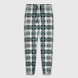 Мужские брюки Серо-зеленый клетчатый узор шотландка