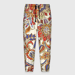 Мужские брюки Цветочный винтажный орнамент