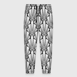 Мужские брюки Современный геометрический узор светлый фон