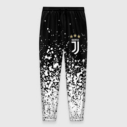 Брюки на резинке мужские Juventus fc брызги краски, цвет: 3D-принт
