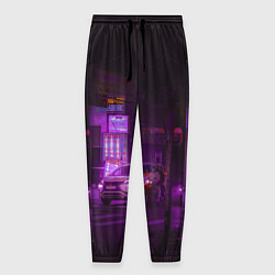 Мужские брюки Неоновый ночной переход - Фиолетовый
