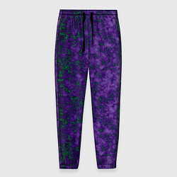 Мужские брюки Marble texture purple green color