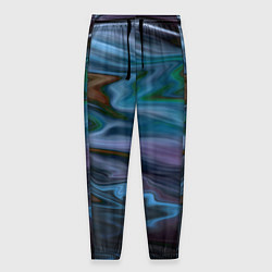 Мужские брюки Сине-зеленый абстрактный размытый узор
