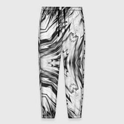 Мужские брюки Черно-белый абстрактный узор Трио