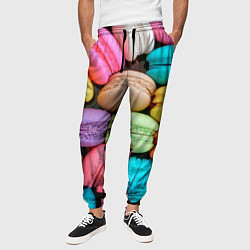 Брюки на резинке мужские Цветные Макаруны, цвет: 3D-принт — фото 2
