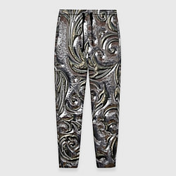 Мужские брюки Растительный орнамент - чеканка по серебру
