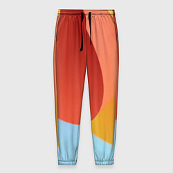 Мужские брюки Абстрактные разноцветные листы