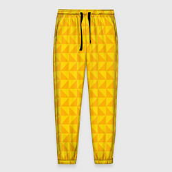 Мужские брюки Геометрия - желтые треугольники