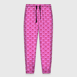 Мужские брюки Геометрический современный розовый однотонный узор