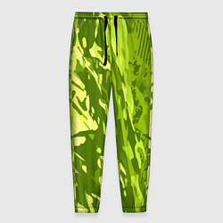 Мужские брюки Зеленый абстрактный камуфляж