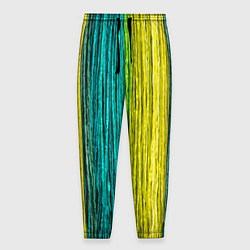 Мужские брюки Разноцветные полосы материала