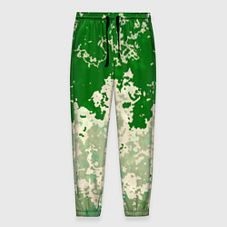 Мужские брюки Абстракция в зелёных тонах