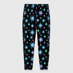 Мужские брюки Зимние цветные звезды