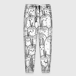 Мужские брюки Раскраска кролики в морковном поле