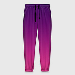 Мужские брюки Фиолетово малиновый градиент