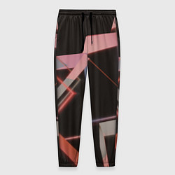 Мужские брюки Абстрактные розовые стеклянные блоки