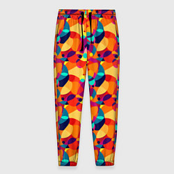 Мужские брюки Абстрактный узор из разноцветных окружностей