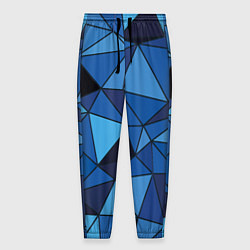 Мужские брюки Синие треугольники, абстракт