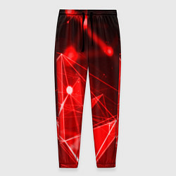 Мужские брюки Абстрактные красные лучи