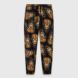 Мужские брюки Паттерн жираф с цветами: арт нейросети