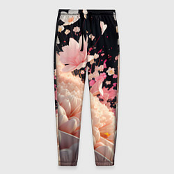 Мужские брюки Множество розовых цветов