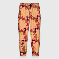Мужские брюки Абстрактный винтажный растительный орнамент