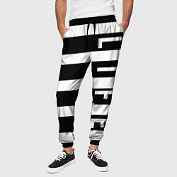 Брюки на резинке мужские Полосатая, цвет: 3D-принт — фото 2