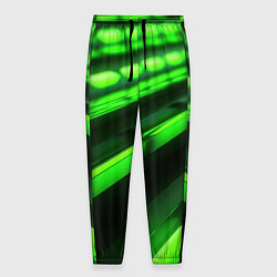 Мужские брюки Green neon abstract