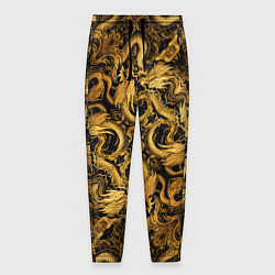 Мужские брюки Золотые китайские драконы