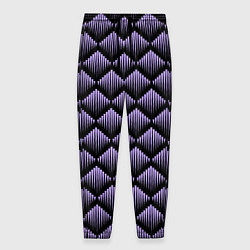 Мужские брюки Фиолетовые выпуклые ромбы