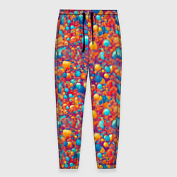 Мужские брюки Разноцветные пузырики узор