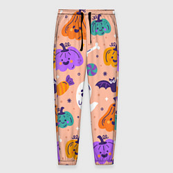 Мужские брюки Halloween - pumpkins and ghosts