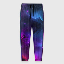Мужские брюки Бескрайний космос фиолетовый