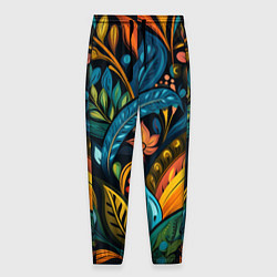 Мужские брюки Растительный узор в бразильском стиле