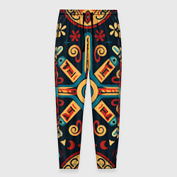 Мужские брюки Симметричный орнамент в славянском стиле