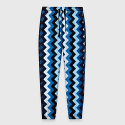 Мужские брюки Ломаные полосы синий
