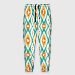 Мужские брюки Геометрический узор икат - орнамент народов узбеки