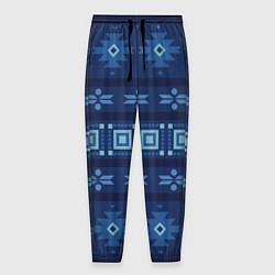 Мужские брюки Blue tribal geometric