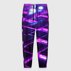 Мужские брюки Фиолетовая неоновая плитка