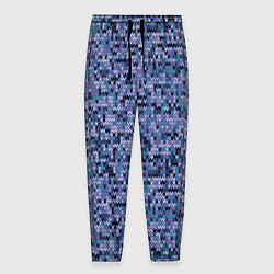 Мужские брюки Синий узор вязанного трикотажного полотна
