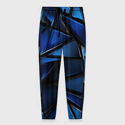Мужские брюки Синие объемные геометрические объекты