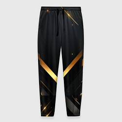 Мужские брюки Gold luxury black abstract