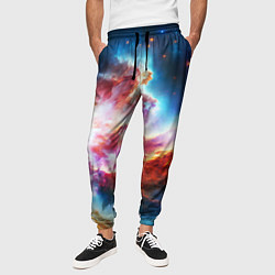 Брюки на резинке мужские The cosmic nebula, цвет: 3D-принт — фото 2