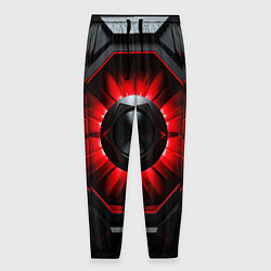 Мужские брюки Металлическая космическая конструкция с красным св