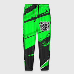 Брюки на резинке мужские Bayer 04 sport green, цвет: 3D-принт