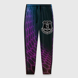 Брюки на резинке мужские Everton футбольная сетка, цвет: 3D-принт