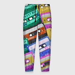 Мужские брюки Аудио кассеты разноцветные