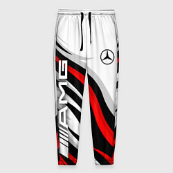 Мужские брюки Mercedes benz AMG - белый с красным