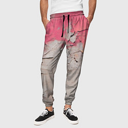 Брюки на резинке мужские Старая стена с краской, цвет: 3D-принт — фото 2
