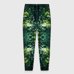 Мужские брюки Калейдоскоп зеленая абстракция